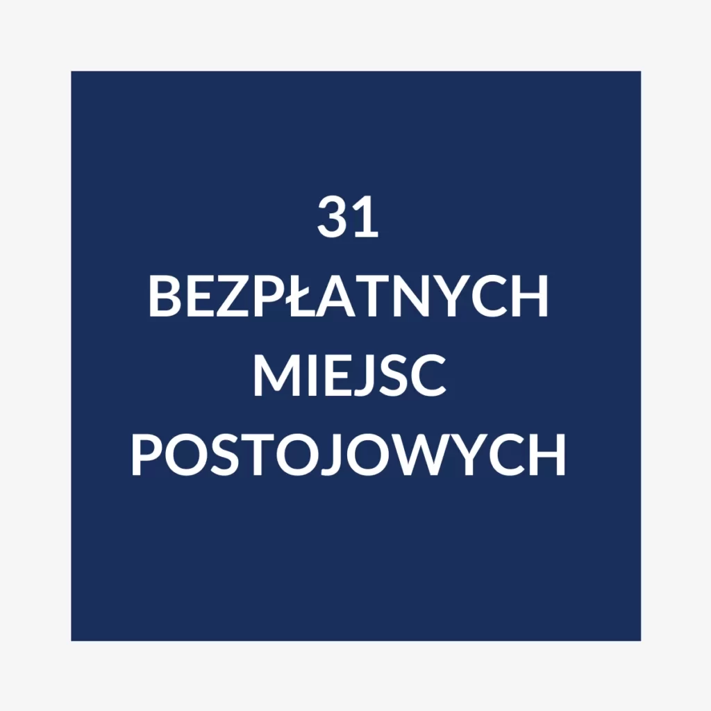 31 bezpłatnych miejsc postojowych dla mieszkańców – Apartamenty Przewóz