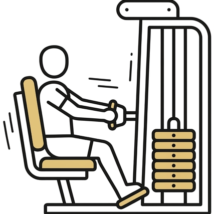 Strefa work-out na tarasie dla wszystkich mieszkańców